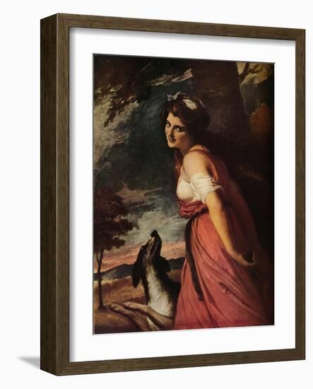 'Lady Hamilton as a Bacchante', 1785-George Romney-Framed Giclee Print