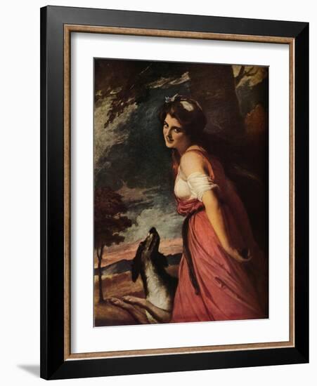 'Lady Hamilton as a Bacchante', 1785-George Romney-Framed Giclee Print