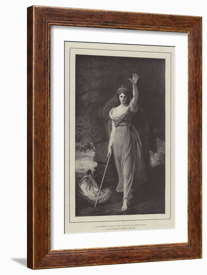 Lady Hamilton as Circe-George Romney-Framed Giclee Print