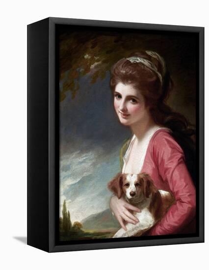 Lady Hamilton as Nature-George Romney-Framed Premier Image Canvas