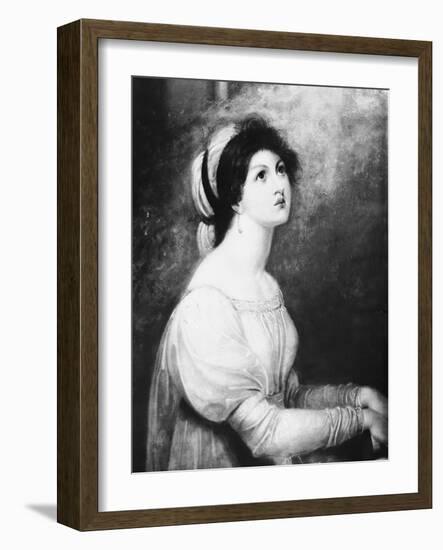 Lady Hamilton as Saint Cecilia, Early 19Th Century (Oil on Canvas)-Richard Westall-Framed Giclee Print