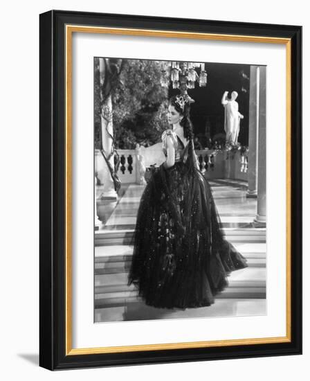 Lady Hamilton by Alexander Korda with Vivien Leigh, 1941 (b/w photo)-null-Framed Photo