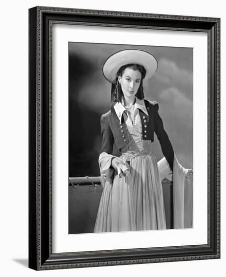 Lady Hamilton by Alexander Korda with Vivien Leigh, 1941 (b/w photo)-null-Framed Photo