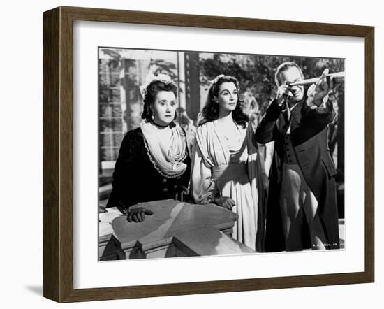 Lady Hamilton by Alexander Korda with Vivien Leigh, 1941 (b/w photo)-null-Framed Photo