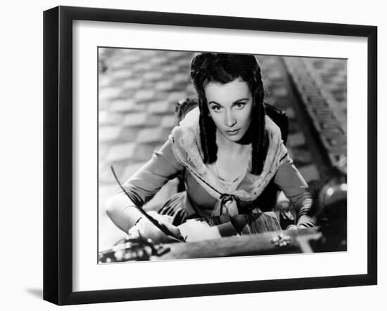 Lady Hamilton by Alexander Korda with Vivien Leigh, 1941 (b/w photo)-null-Framed Photo