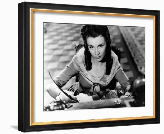 Lady Hamilton by Alexander Korda with Vivien Leigh, 1941 (b/w photo)-null-Framed Photo