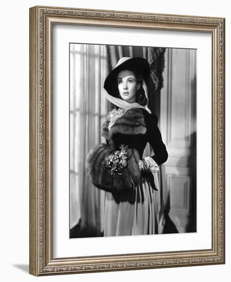 Lady Hamilton by Alexander Korda with Vivien Leigh, 1941 (b/w photo)-null-Framed Photo