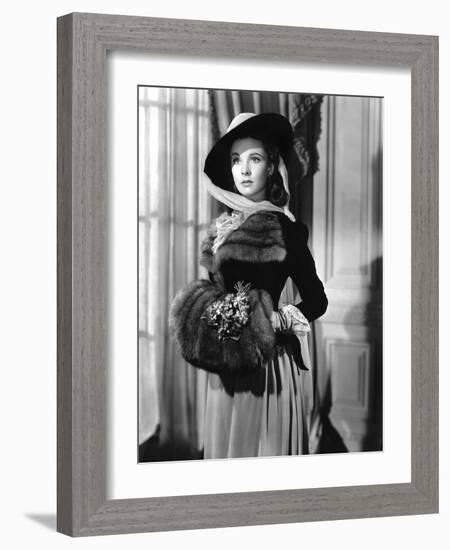 Lady Hamilton by Alexander Korda with Vivien Leigh, 1941 (b/w photo)-null-Framed Photo