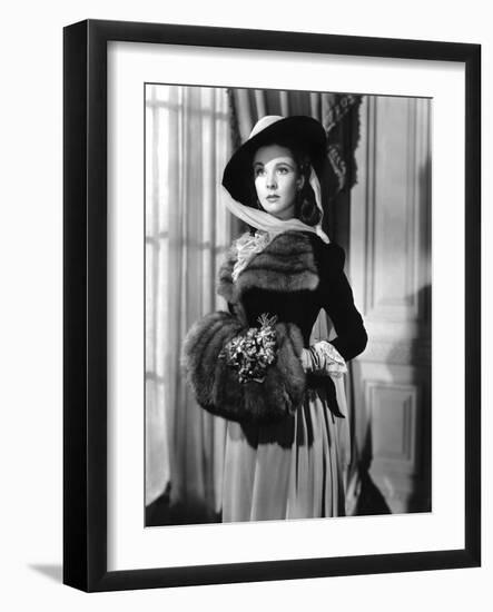 Lady Hamilton by Alexander Korda with Vivien Leigh, 1941 (b/w photo)-null-Framed Photo