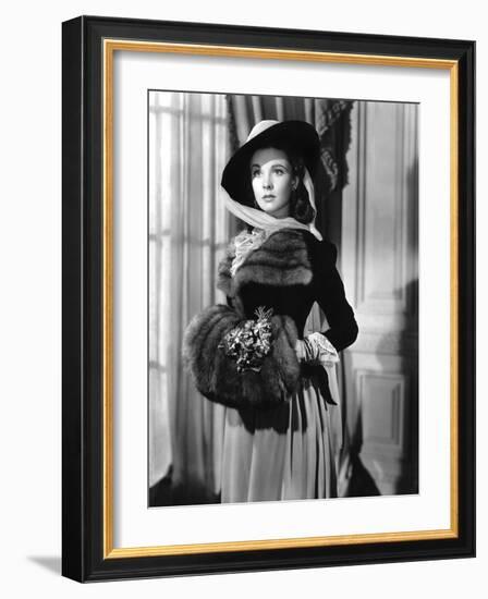 Lady Hamilton by Alexander Korda with Vivien Leigh, 1941 (b/w photo)-null-Framed Photo