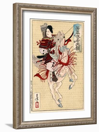 Lady Hangaku, C1885-Tsukioka Yoshitoshi-Framed Giclee Print