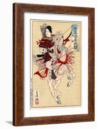 Lady Hangaku, C1885-Tsukioka Yoshitoshi-Framed Giclee Print