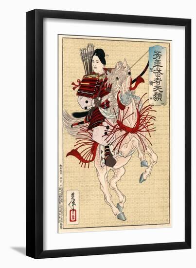 Lady Hangaku, C1885-Tsukioka Yoshitoshi-Framed Giclee Print