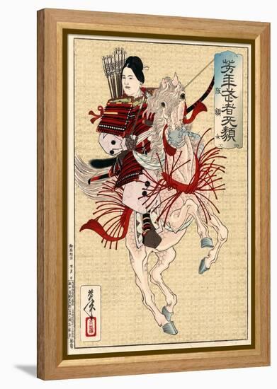 Lady Hangaku, C1885-Tsukioka Yoshitoshi-Framed Premier Image Canvas