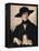 Lady in a Black Hat-Francis Campbell Boileau Cadell-Framed Premier Image Canvas