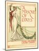 Lady In A Classical Robe Lifts A Festoon-Walter Crane-Mounted Art Print