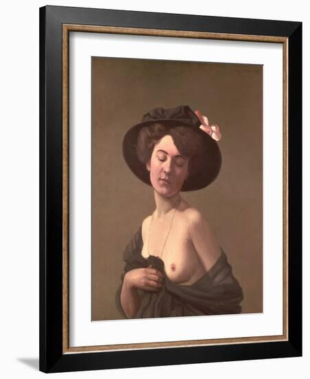 Lady in a Hat, 1908-Félix Vallotton-Framed Giclee Print