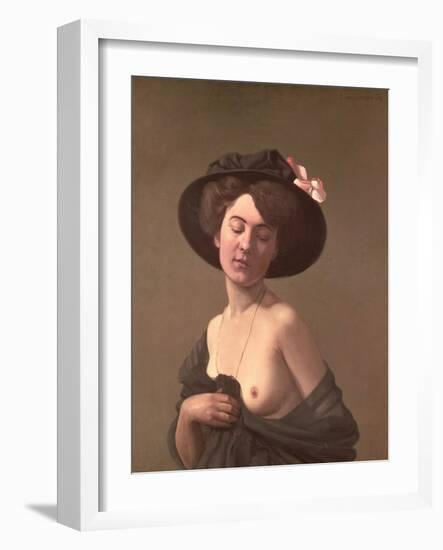 Lady in a Hat, 1908-Félix Vallotton-Framed Giclee Print