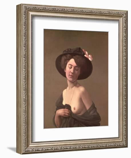 Lady in a Hat, 1908-Félix Vallotton-Framed Giclee Print