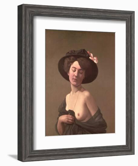 Lady in a Hat, 1908-Félix Vallotton-Framed Giclee Print