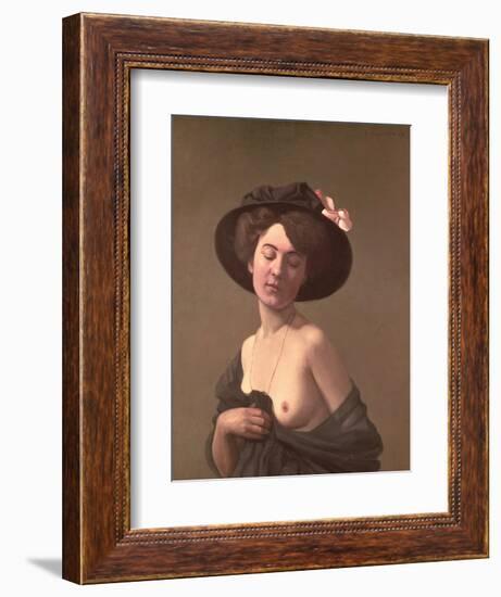 Lady in a Hat, 1908-Félix Vallotton-Framed Giclee Print