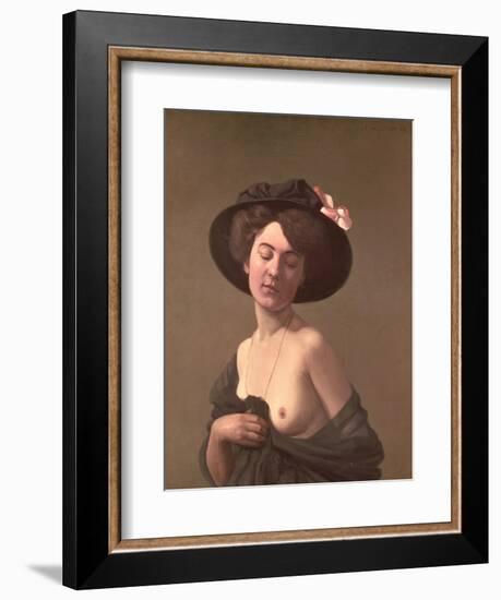 Lady in a Hat, 1908-Félix Vallotton-Framed Giclee Print