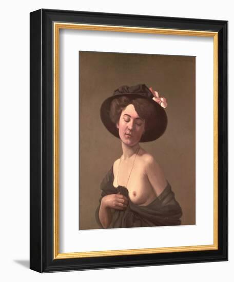 Lady in a Hat, 1908-Félix Vallotton-Framed Giclee Print