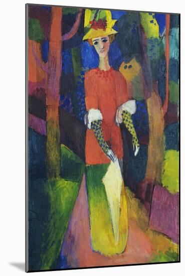Lady in a Park-August Macke-Mounted Giclee Print