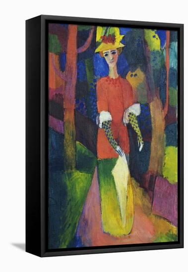 Lady in a Park-August Macke-Framed Premier Image Canvas