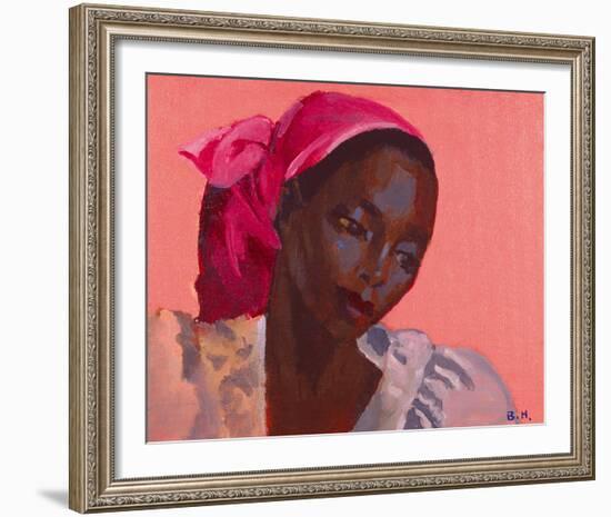 Lady in a Pink Headtie, 1995-Boscoe Holder-Framed Photographic Print