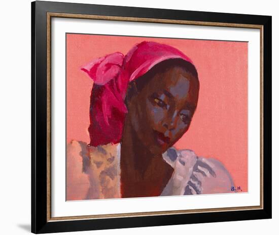 Lady in a Pink Headtie, 1995-Boscoe Holder-Framed Photographic Print