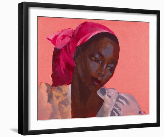 Lady in a Pink Headtie, 1995-Boscoe Holder-Framed Photographic Print