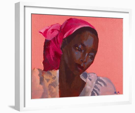 Lady in a Pink Headtie, 1995-Boscoe Holder-Framed Photographic Print