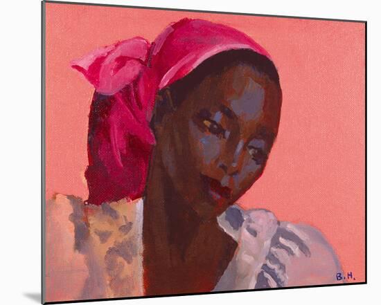 Lady in a Pink Headtie, 1995-Boscoe Holder-Mounted Photographic Print