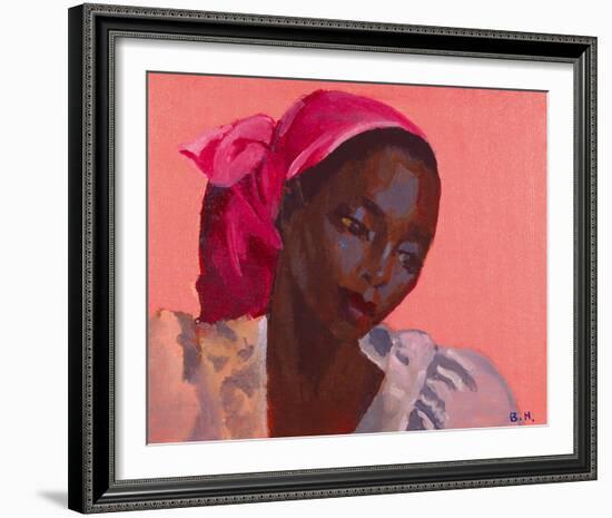 Lady in a Pink Headtie, 1995-Boscoe Holder-Framed Photographic Print