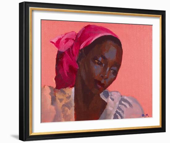 Lady in a Pink Headtie, 1995-Boscoe Holder-Framed Photographic Print