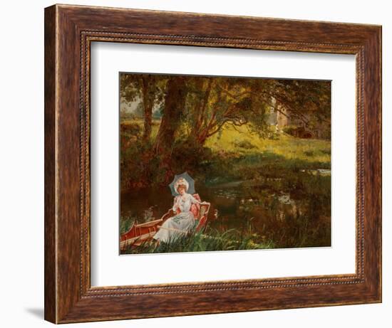 Lady in a Punt-Henry John Yeend King-Framed Giclee Print