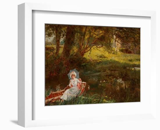 Lady in a Punt-Henry John Yeend King-Framed Giclee Print