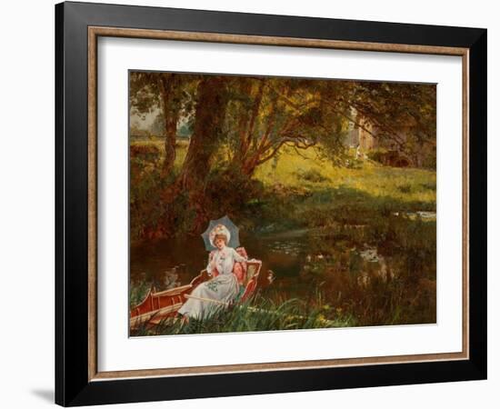 Lady in a Punt-Henry John Yeend King-Framed Giclee Print