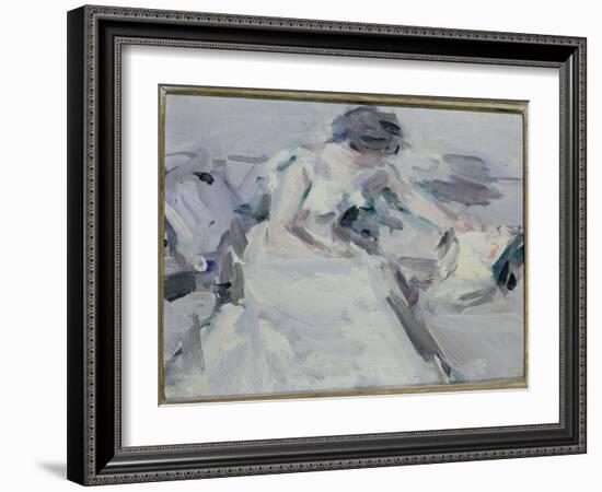 Lady in a White Dress-Samuel John Peploe-Framed Giclee Print