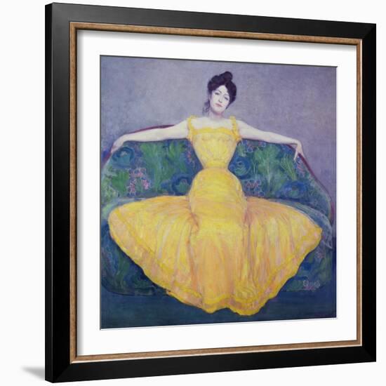 Lady in a Yellow Dress, 1899-Max Kurzweil-Framed Giclee Print