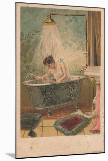 Lady in Bath-null-Mounted Giclee Print