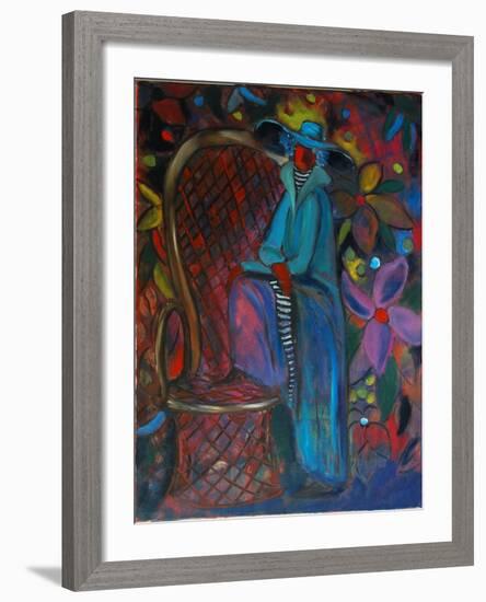 Lady in Blue, 2003-Sabina Nedelcheva-Williams-Framed Giclee Print