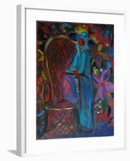 Lady in Blue, 2003-Sabina Nedelcheva-Williams-Framed Giclee Print