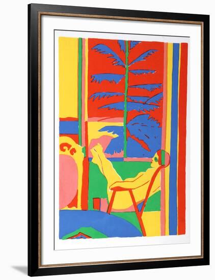 Lady in Chair-John Grillo-Framed Serigraph