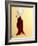 Lady in Dark Red with Flemish Headdress, 2016-Susan Adams-Framed Giclee Print