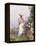 Lady in Flower Garden-Childe Hassam-Framed Premier Image Canvas