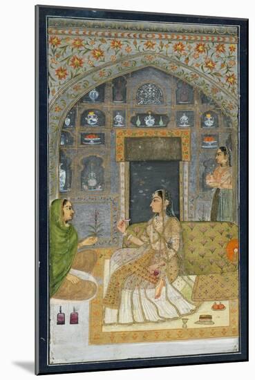 Lady in Pavilion at Night, India-null-Mounted Giclee Print