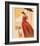 Lady in Red with Dog-Joadoor-Framed Art Print