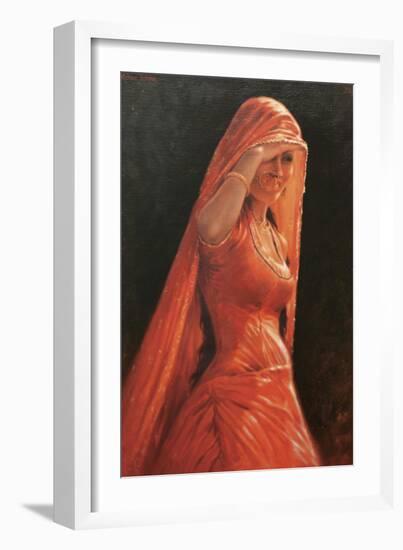 Lady in Red-Michael Jackson-Framed Giclee Print